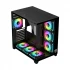 PC Power ICEBERG V3 Mid Tower Black ATX Gaming Desktop Case with 650W PSU & 7 ARGB Fan