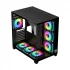 PC Power ICEBERG V3 Mid Tower Black ATX Gaming Desktop Case with 10 ARGB Fan