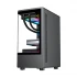 PC Power Vertical X2 Infinity BK Mini Tower Black (Tempered Glass Window) Micro-ATX Gaming Desktop Case