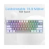 Redragon K617 FIZZ RGB (Red Switch) Gray-White gaming Keyboard