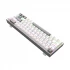 Redragon Lena Pro (Tri Mode) White & Grey (Red Switch) Gaming Keyboard #K705WG-R-PRO