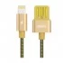Remax USB Male to Lightning Gold 1 Meter Data Cable #RC-080i