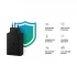 Samsung Trio PD EP-T6530 65W USB & Dual USB-C Black Charger / Charging Adapter # EP-T6530NBEGWW (2 Pin, EU)