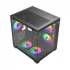 T-WOLF Mystery Box NV X5 Infinity ARGB Mid Tower Black (Tempered Glass Window) Micro-ATX Gaming Desktop Case