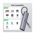Ugreen 90568 Type-C Male to USB 3.0, HDMI, USB C, LAN, SD & TF Type-C Converter