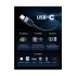 Ugreen L513 (45068) USB Type-C Male to Male, 2 Meter, Space Gray Data & Charging Cable #45068