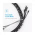 Ugreen LP121 (30820) 5 Meter Black Tube Cable Organizer # 30820