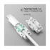 Ugreen P10 (40705) Data Cable Tail White Protection Sleeve (40705) (6 Piece)