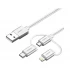 UGREEN Ugreen 80825 USB Male to Micro USB, Lightning & Type-C USB Cable