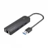 Vention CHNBB USB Male to Tri & LAN Female Cable / Converter / HUB