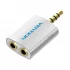Vention BDAW0 4 Pole (TRRS) 3.5mm Male to Dual Female Audio Converter