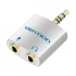 Vention BDBW0 4 Pole (TRRS) 3.5mm Male to Dual Female Audio Converter
