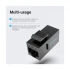 Vention IPGB0-5 Cat 6 UTP Black Keystone Jack Coupler #IPGB0-5 (5 Pcs)