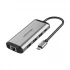 Vention THAHB USB Type-C Male to HDMI, Tri USB, TF, SD, RJ45, 3.5mm, PD Female Type-C Converter