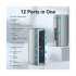 Vention TPJH0-EU Type-C Male to Tri USB, Dual Type-C, HDMI, VGA, TF, SD, LAN, 3.5mm, DC & PD Female Type-C Converter in BD
