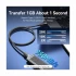 Vention TRGBF USB 3.2 Gen 2 Type-C Male to Male, 1 Meter, Black Braided Charging & Data Cable #TRGBF