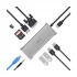 WiWU Wiwu Alpha Hub 11 In 1 Type-C Male to HDMI, VGA, Quad USB, Type-C, 3.5mm, Micro SD, SD & LAN Female Cable / Converter / HUB