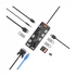 WiWU Wiwu Cyber hub 11 in 1 Type-C Male to HDMI, VGA, Quad USB, Type-C, 3.5mm, Micro SD, SD & LAN Female Cable / Converter / HUB Price in Bangladesh