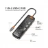Wiwu Cyber Hub 7 In 1 CB007 Type-C Male to HDMI, Tri USB, (PD), SD & TF Female Cable / Converter / HUB Price in Bangladesh