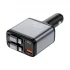 Wiwu Exeed 117W 4 Ports Tarnish-Gray Car Charger (2xUSB-C, 1xLightning & 1xUSB-A) #Wi-QC027