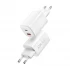 Wiwu Nano GaN 65W USB & USB-C White Charger / Charging Adapter #Wi-U012