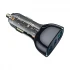 Wiwu Geek PC700 3 in 1 90W 3 Ports Black Car Charger (2xUSB-C & 1xUSB-A)