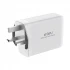 WiWU TR257-AUK 120W Mini GaN 4 Ports White Charger / Charging Adapter (3xUSB-C & USB-A)