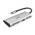 Wiwu WIWU Type-C Male to HDMI, Tri USB, SD, TF & Female Type-C Converter