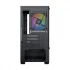 Xigmatek View II ARGB Mini Tower Black Micro-ATX Gaming Desktop Case with 5x ARGB Fan & Control Board
