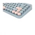 Xtreme K898W Wireless Sky Blue-Light Pink Keyboard with Bangla