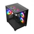 Xtreme S270B Mid Tower M-ATX Black Gaming Desktop Casing With 5 ARGB Fan