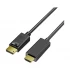 Yuanxin DisplayPort Male to HDMI Male 1.8 Meter Black Cable # YDH-002