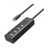Yuanxin X-2328T Type-C Male to Quad USB Female Cable / Converter / HUB