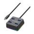 Yuanxin X-3205T Type-C Male to Quad USB Female Cable / Converter / HUB
