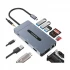 Yuanxin X-80311 Type-C Male to HDMI, VGA, LAN, Tri USB 3.0, 2.0, 3.5mm, TF, SD & PD Female Cable / Converter / HUB