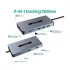 Yuanxin X-80311 Type-C Male to HDMI, VGA, LAN, Tri USB 3.0, 2.0, 3.5mm, TF, SD & PD Female Cable / Converter / HUB in BD