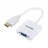 Yuanxin YHV-011 HDMI Male to VGA Female White Converter # YHV-011