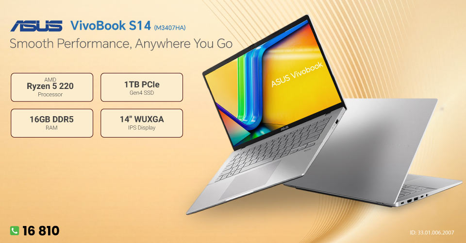 ASUS VivoBook S14 M3407HA AMD Ryzen 5 Laptop
