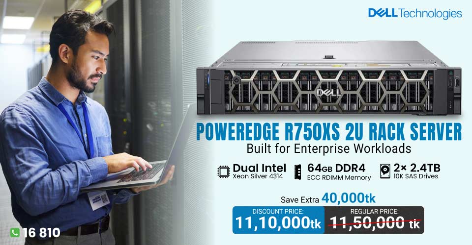 Dell PowerEdge R750xs 2x Intel Xeon Silver 4314 2U Rack Server (3 Year)