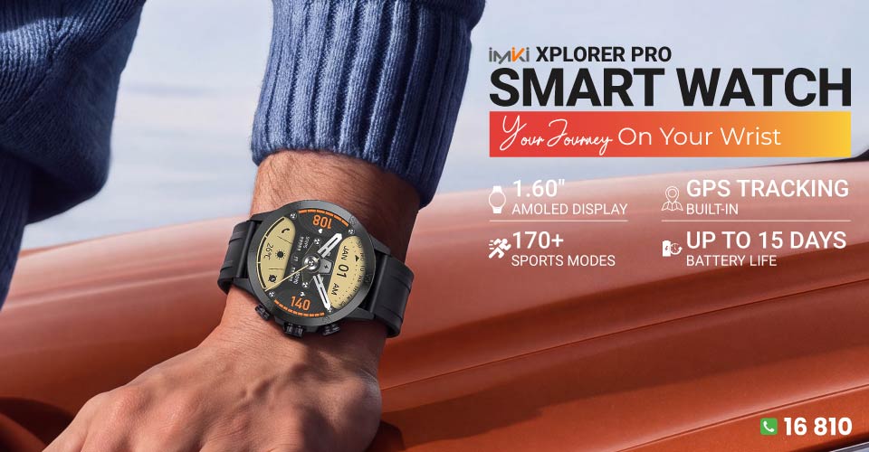 IMILAB IMIKI Xplorer Pro Black Bluetooth Calling Smart Watch
