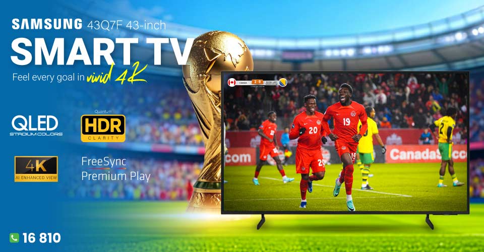 Samsung 43Q7F 43 Inch 4K UHD QLED HDR Smart TV