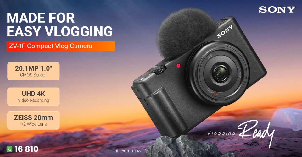 Sony ZV-1F 20.1 MP 4K Digital Camera